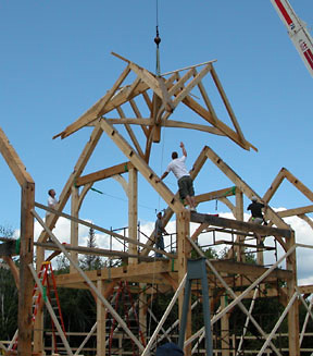Example of post and beam frame Example of post and beam frame